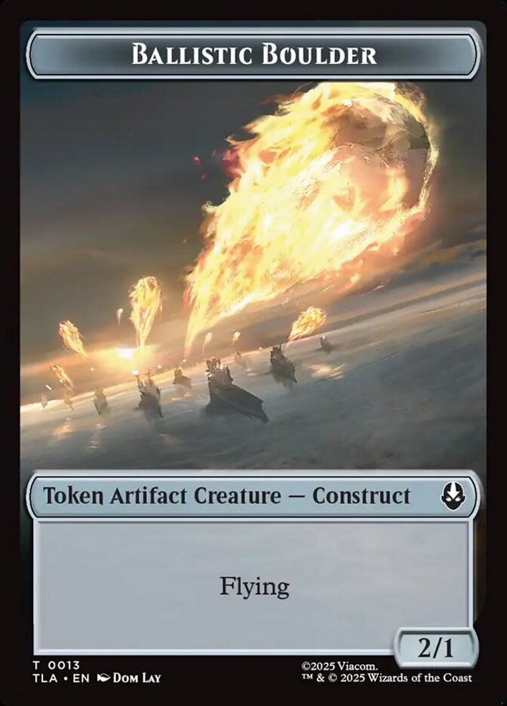 Ballistic Boulder Token (A 2/1) // Soldier Token (R 2/2)