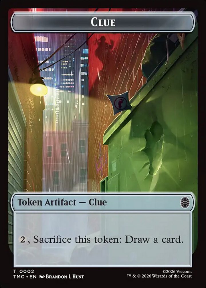 Ooze Token (G 2/2) // Clue Token