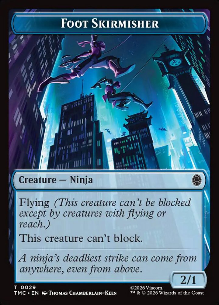 Foot Skirmisher Token (Blue 2/1)
