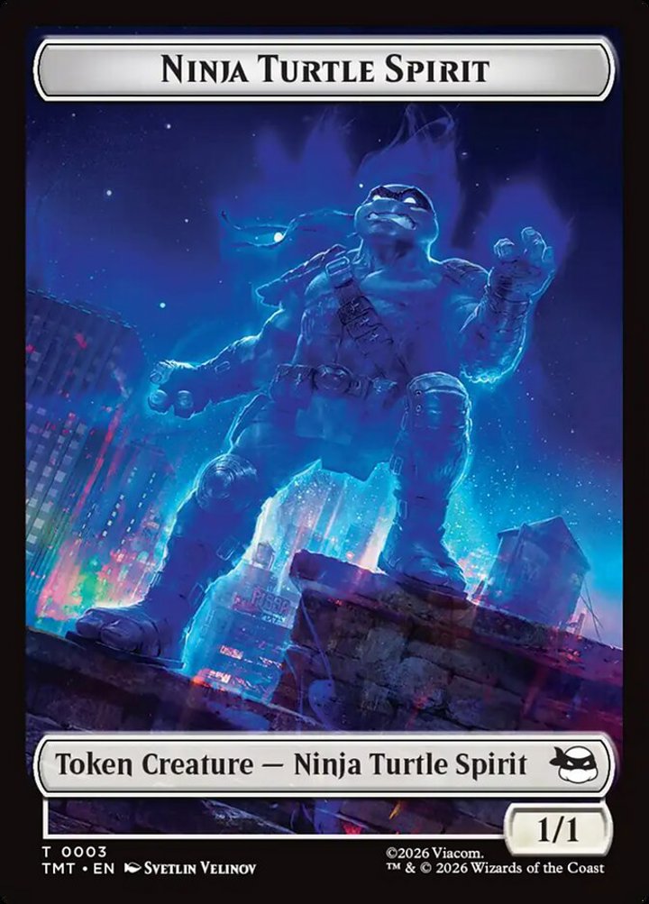 Ninja Turtle Spirit Token (W 1/1) // Mutant Token (R 2/2)