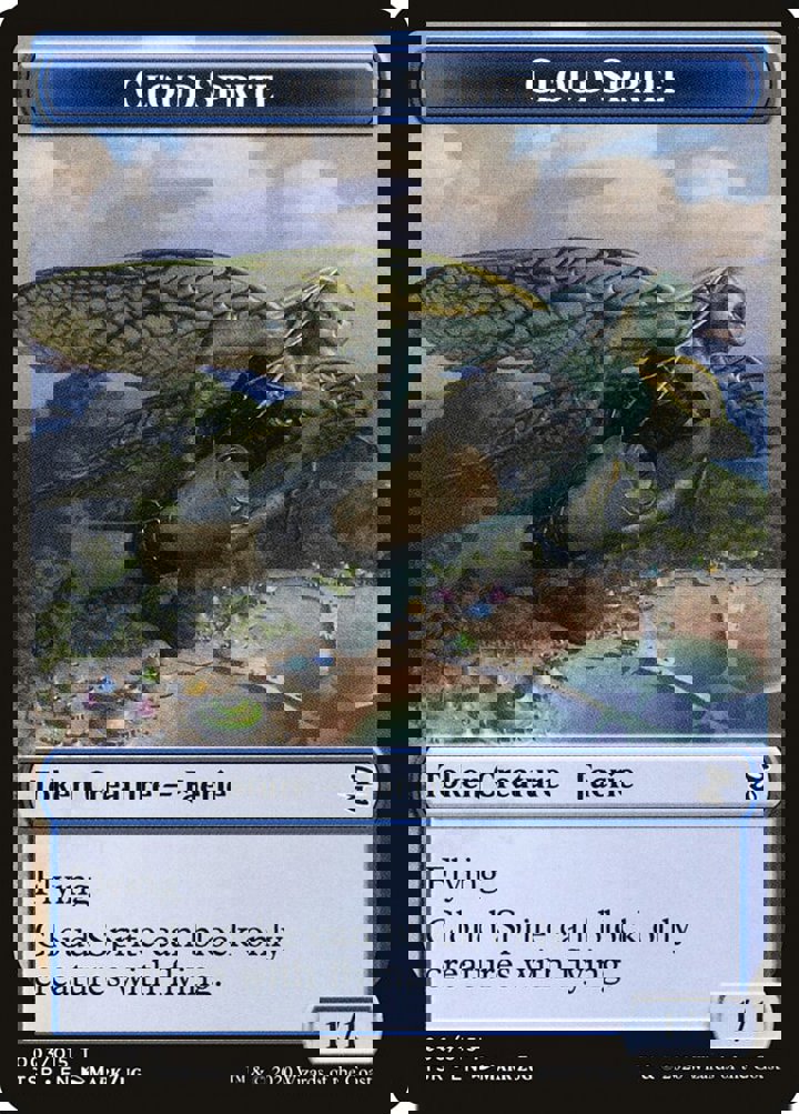 Cloud Sprite Token (Blue 1/1)