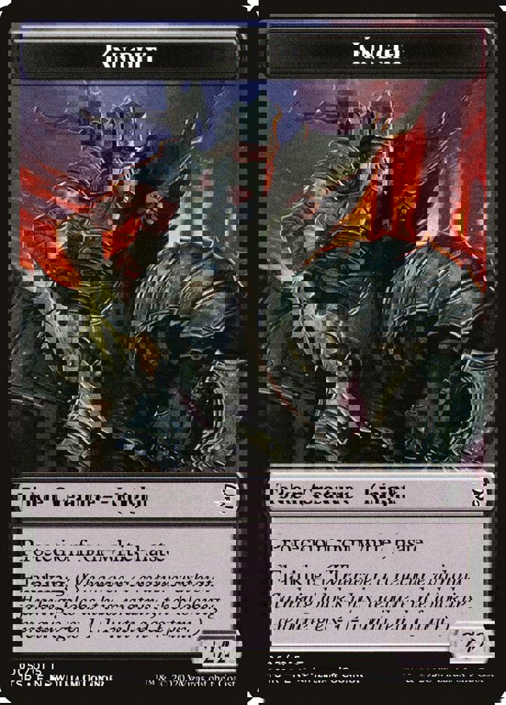Knight Token (Black 2/2)
