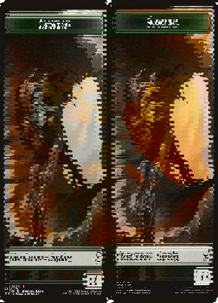Saproling Token (Green 1/1)