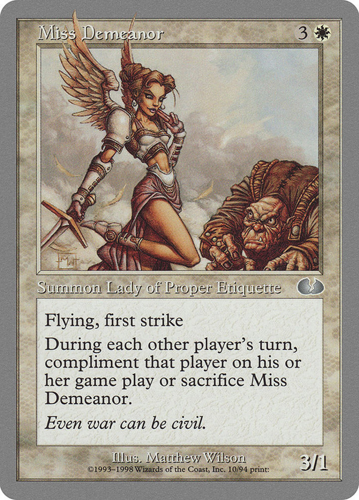 Miss Demeanor Single: Magic: The Gathering Unglued Einzelkarte