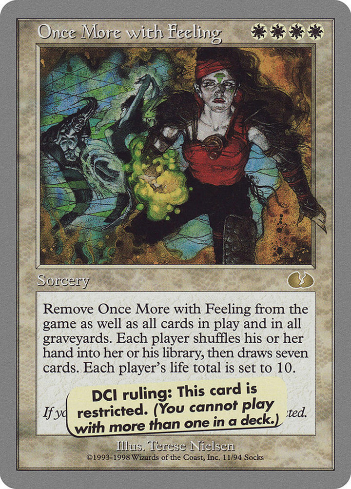 Once More with Feeling Single: Magic: The Gathering Unglued Einzelkarte