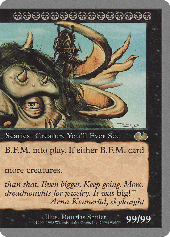 B.F.M. (Big Furry Monster) (V.2) Single: Magic: The Gathering Unglued Einzelkarte
