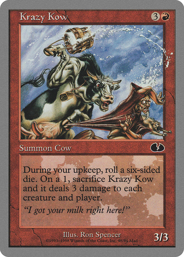 Krazy Kow Single: Magic: The Gathering Unglued Einzelkarte