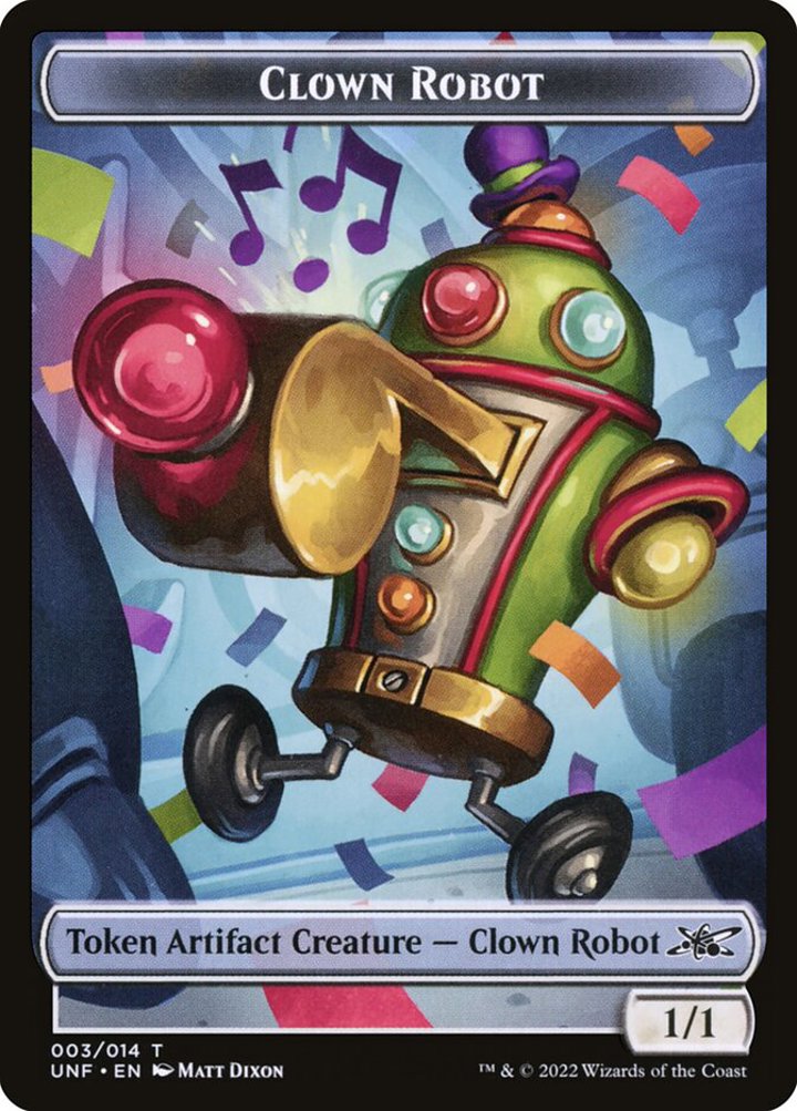 Clown Robot Token (White 1/1) (V.2)