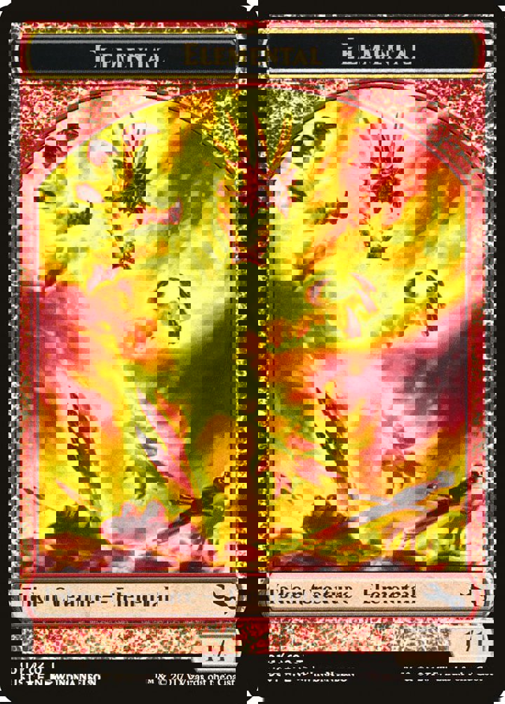 Elemental Token (Red 1/1)