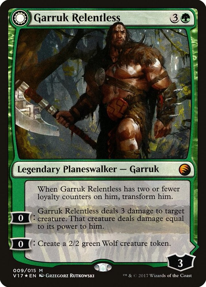 Garruk Relentless / Garruk, the Veil-Cursed