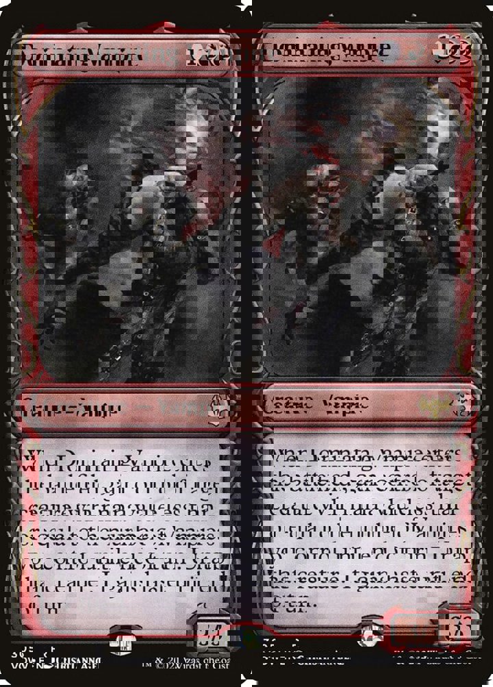 Dominating Vampire Single: Magic: The Gathering Innistrad: Crimson Vow: Extras Einzelkarte