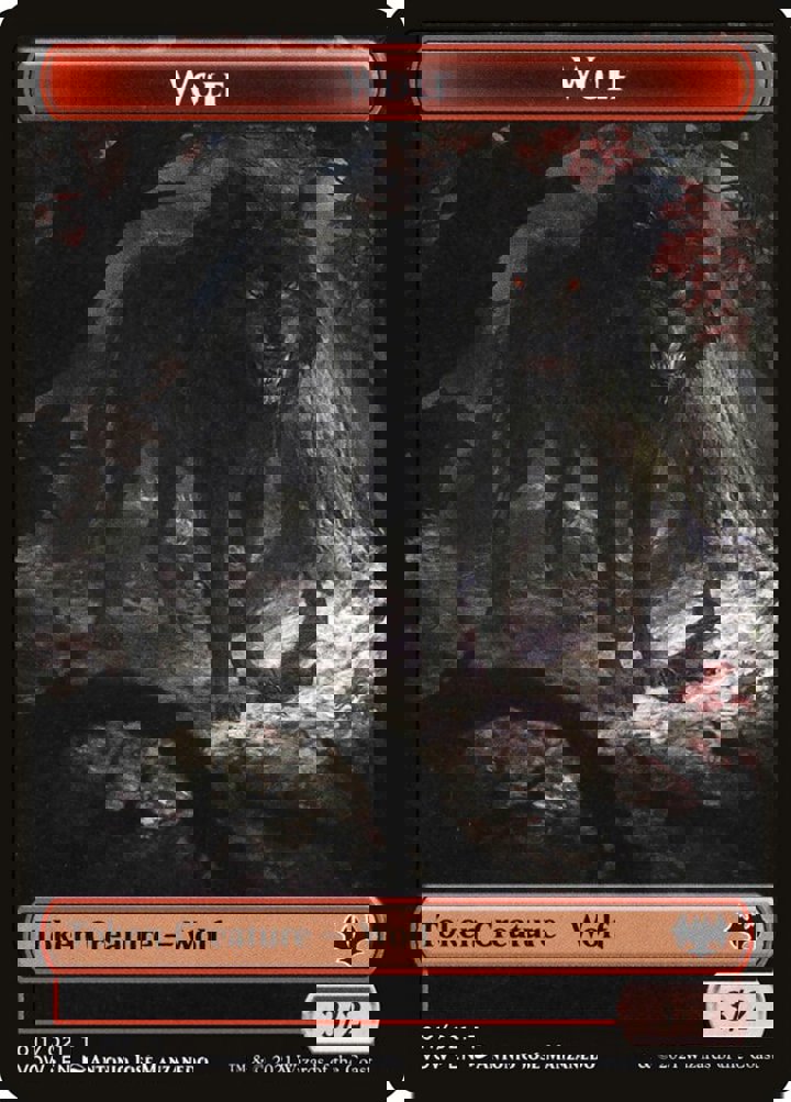 Wolf Token (Red 3/2)
