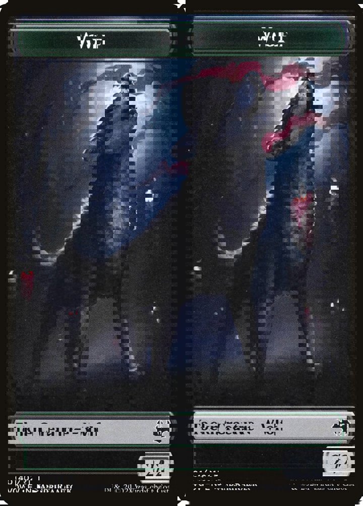 Wolf Token (Green 2/2)