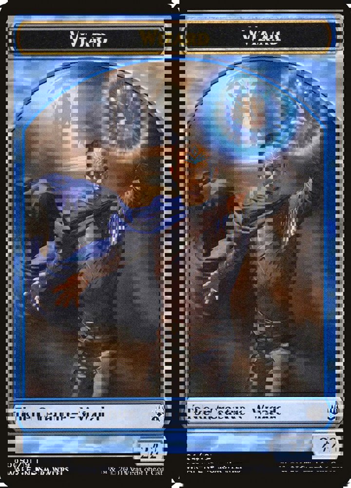 Wizard Token (Blue 2/2)