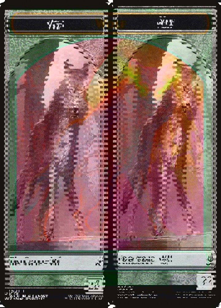 Wolf Token (Green 2/2)