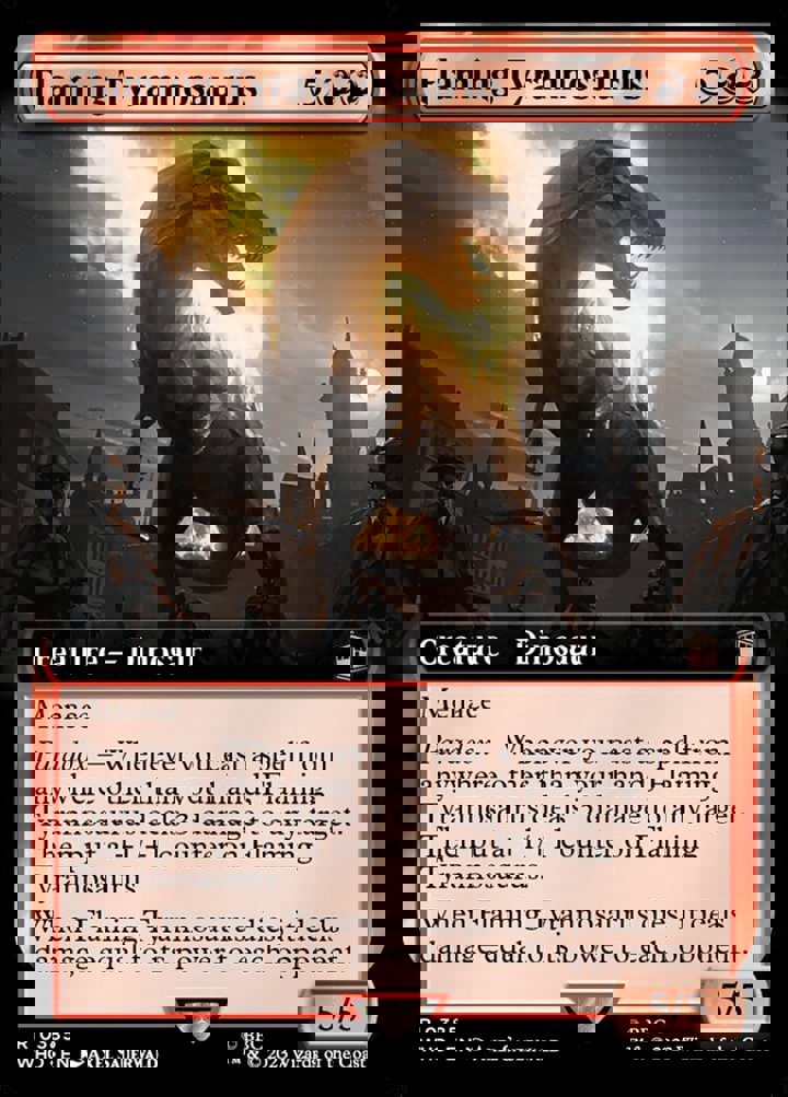 Flaming Tyrannosaurus (V.1)