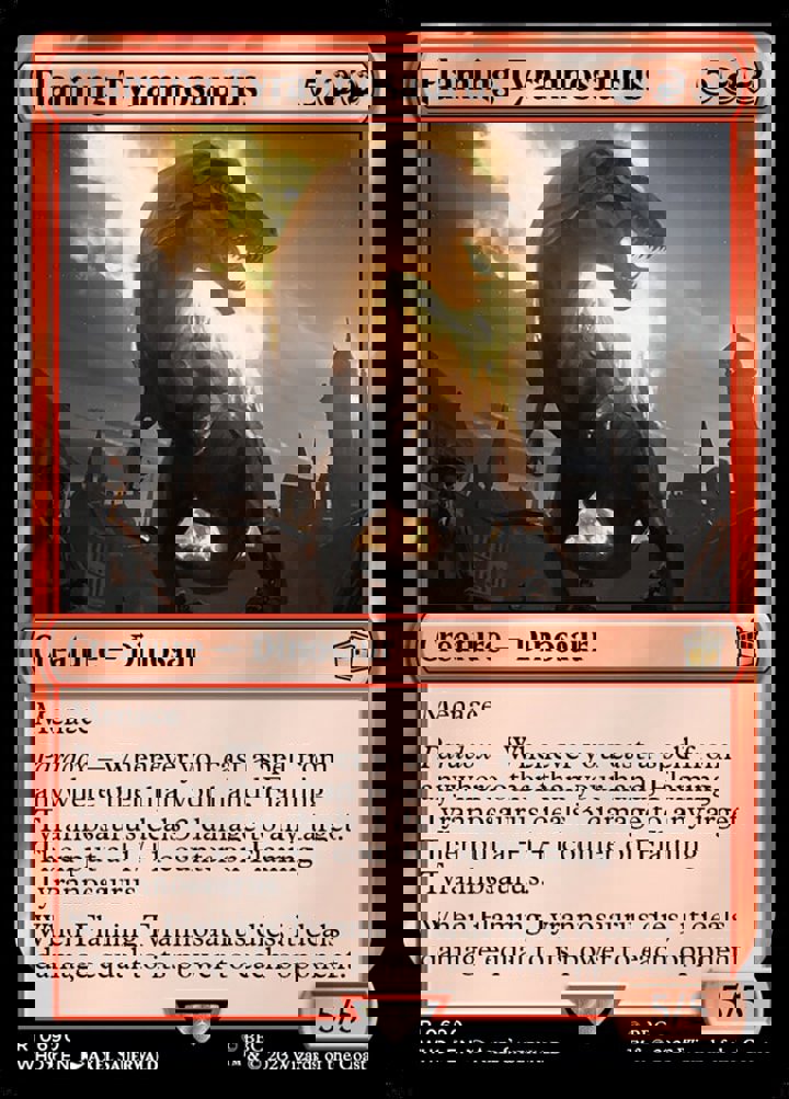 Flaming Tyrannosaurus (V.2)