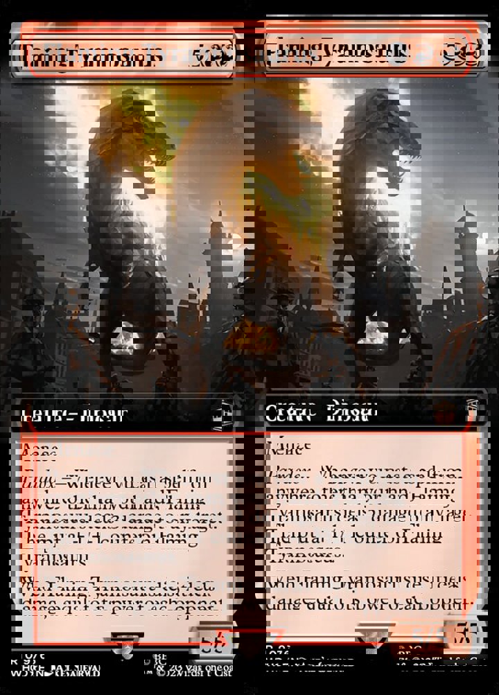 Flaming Tyrannosaurus (V.3)
