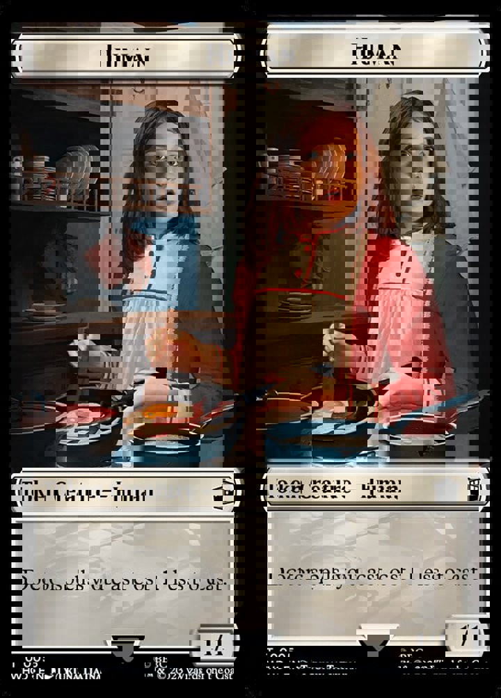 Human Token (White 1/1 Doctors Cost 1 Less)