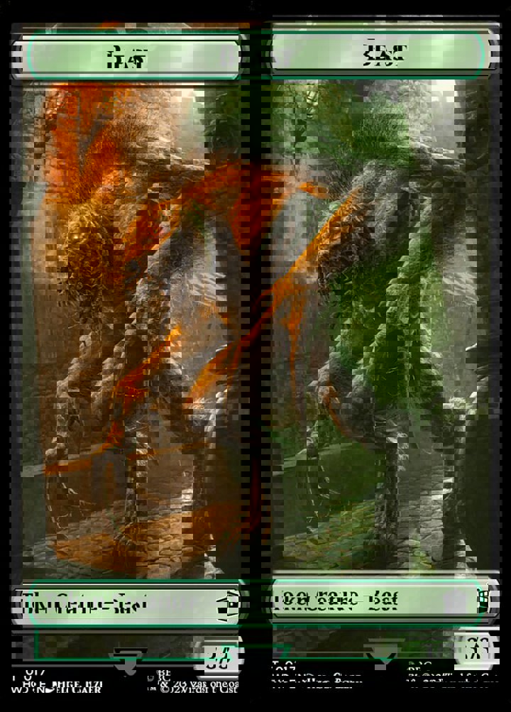 Beast Token (Green 3/3)