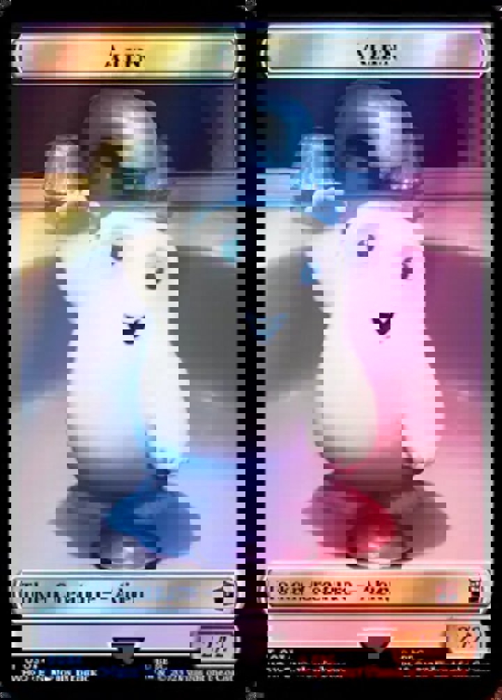 Alien Token (W 2/2) // Alien Warrior Token (R 2/2) (V.2)