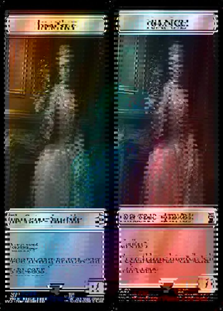 Human Noble Token (W 1/1) // Alien Warrior Token (R 2/2) (V.2)