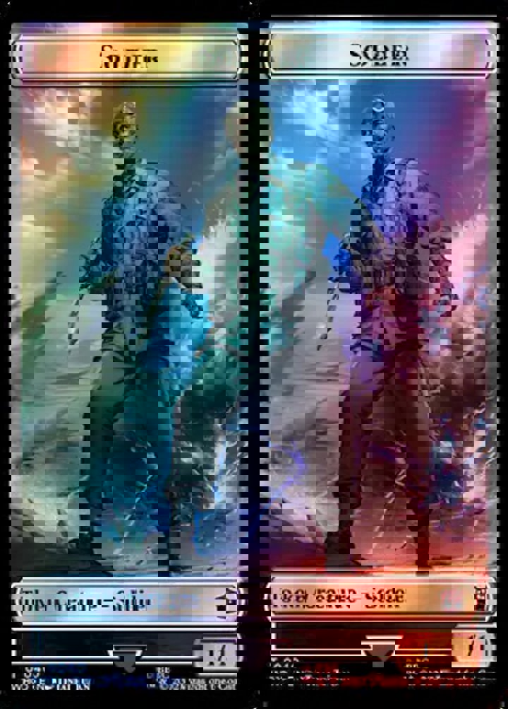 Soldier Token (W 1/1) // Alien Warrior Token (R 2/2) (V.2)
