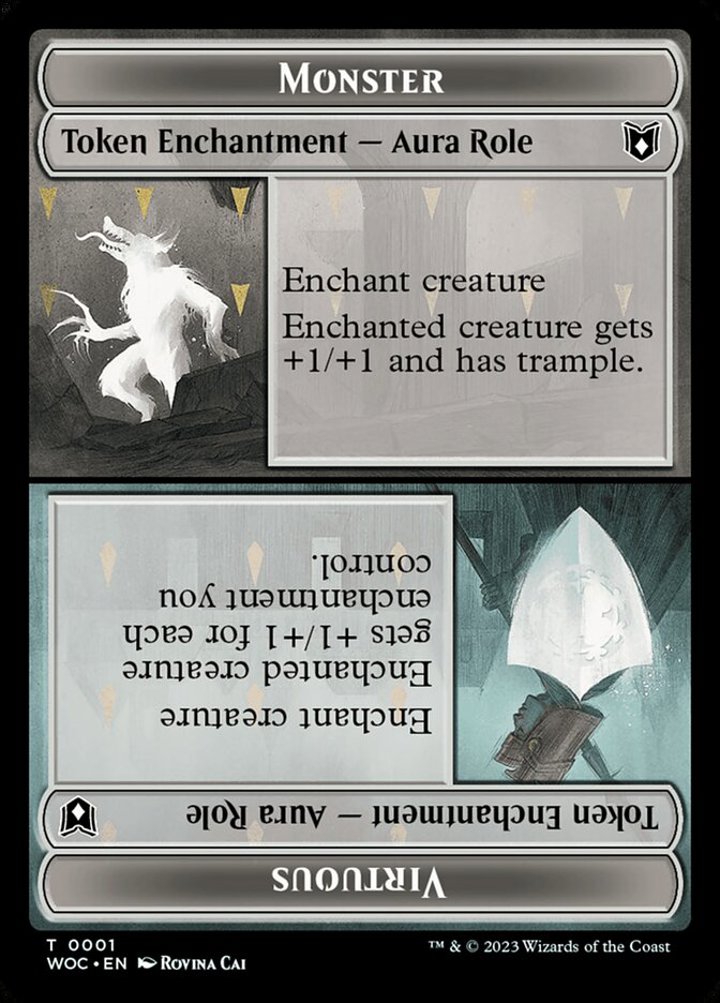 Copy Token // Monsterous / Virtuous Role Token