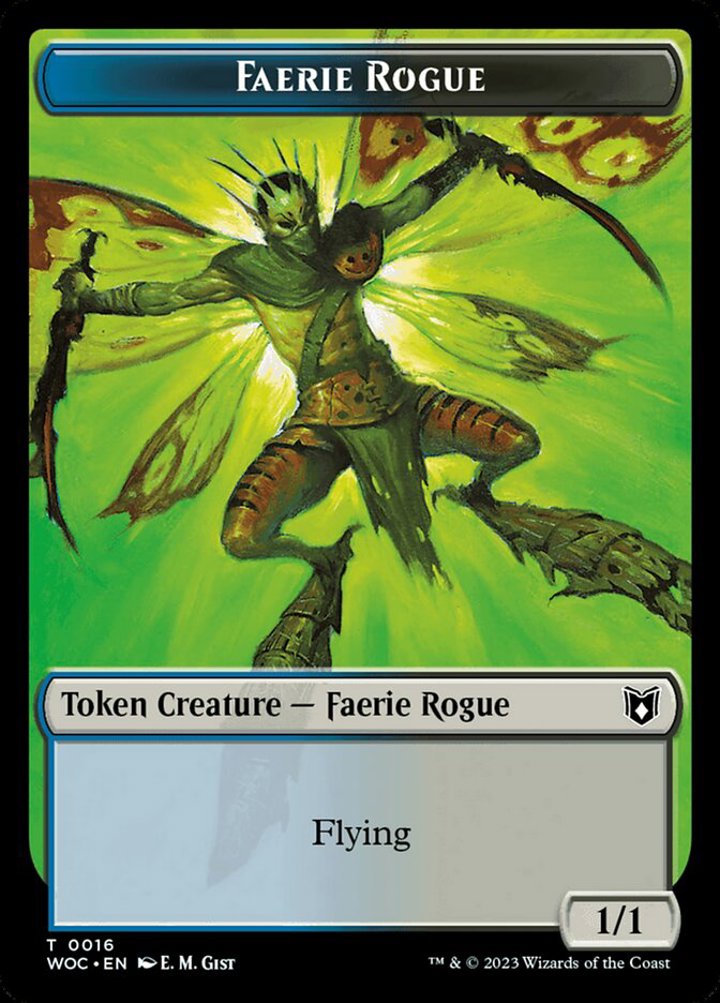 Copy Token // Faerie Rogue Token (UB 1/1)