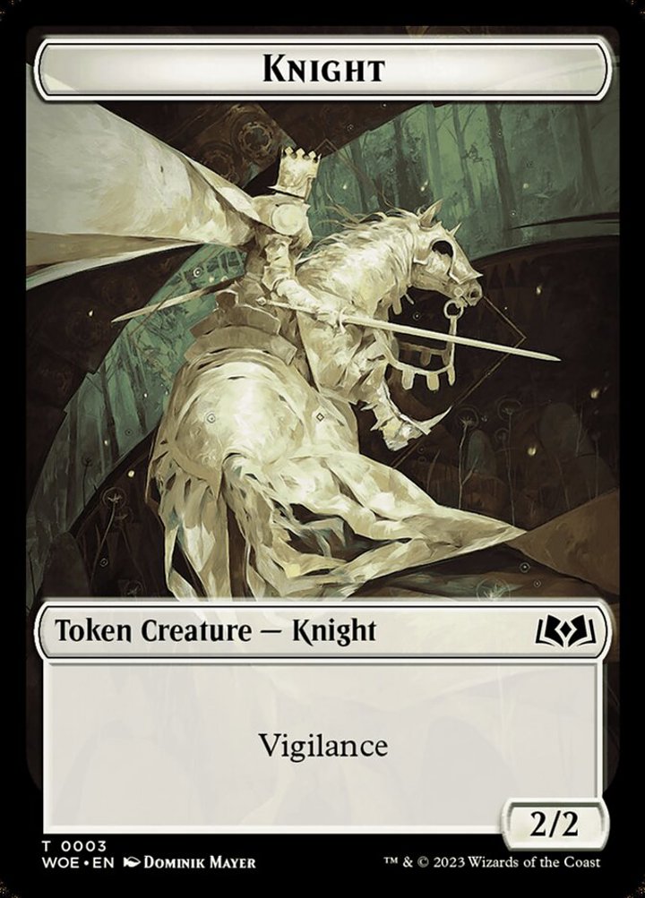 Knight Token (White 2/2 Vigilance)