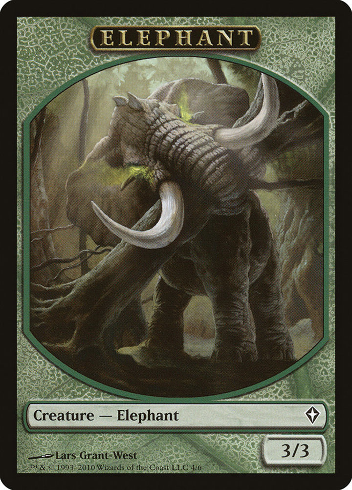 Elephant Token (Green 3/3)