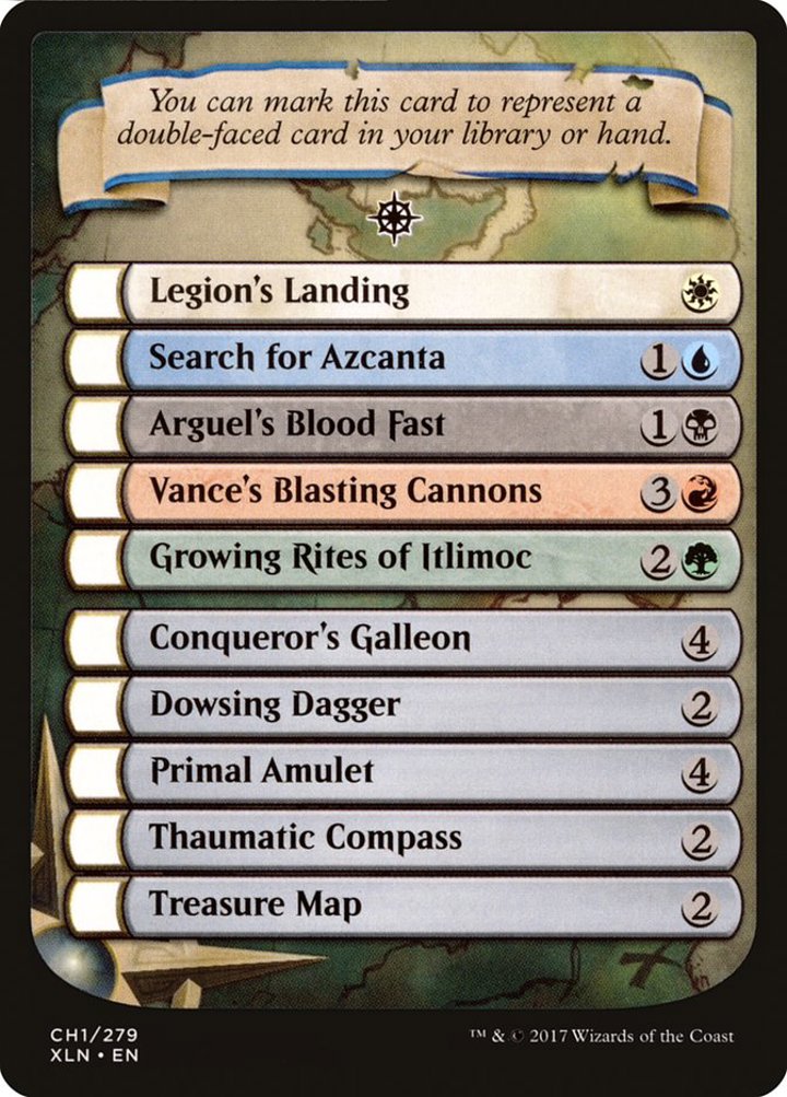 Double-Faced Card Proxy Checklist