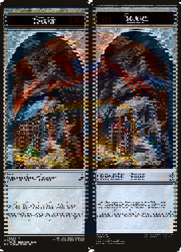 Saproling Token (G 1/1) // Treasure Token (V.2)