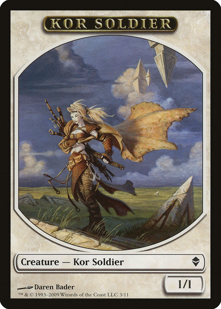 Kor Soldier Token (White 1/1)