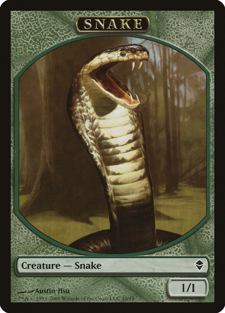 Snake Token (Green 1/1)
