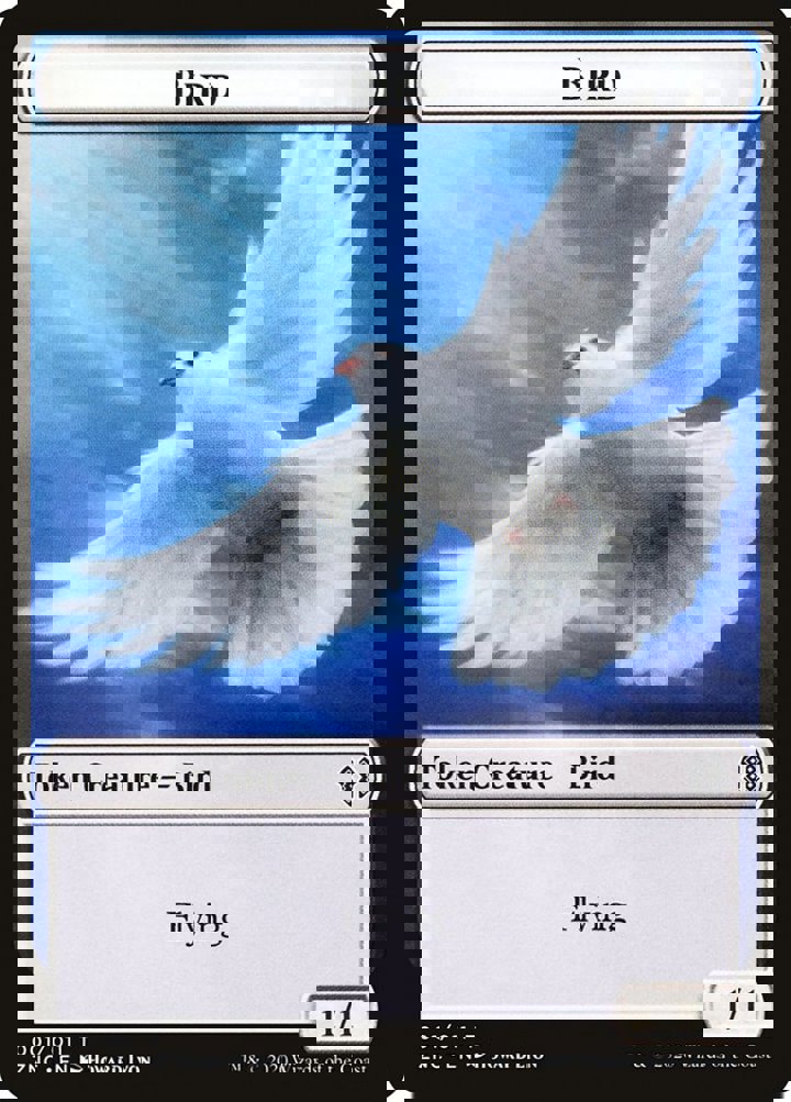Bird Token (W 1/1) // Kor Ally Token (W 1/1)