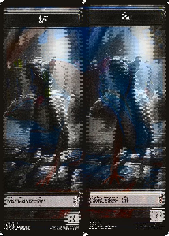 Faerie Rogue Token (B 1/1) // Rat Token (B 1/1)