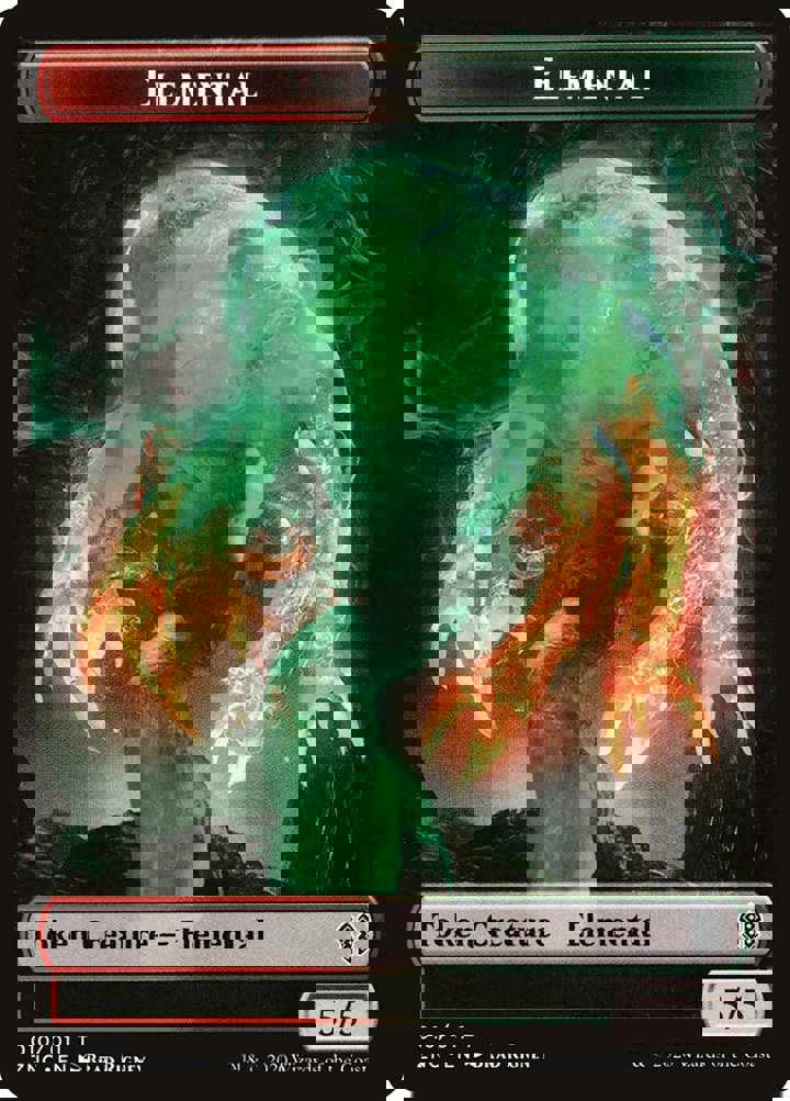 Elemental Token (G 2/2) // Elemental Token (RG 5/5)