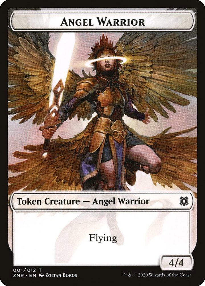 Angel Warrior Token (W 4/4) // Shark Token (U */*)