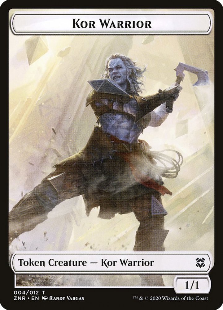 Kor Warrior Token (White 1/1)