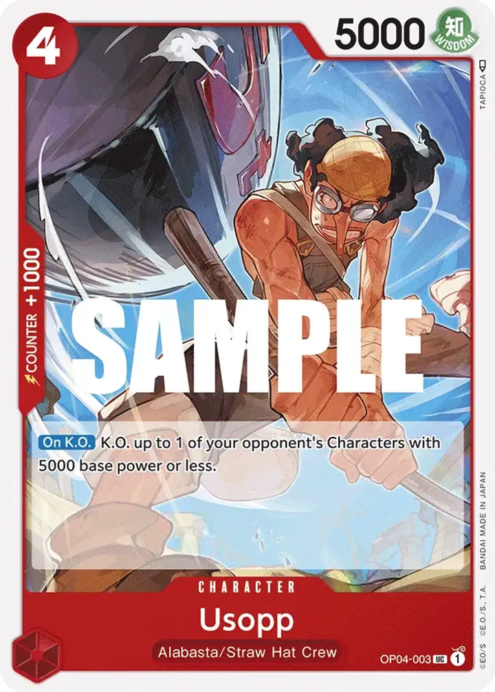 Usopp (OP04-003) Single: One Piece Kingdoms of Intrigue Einzelkarte
