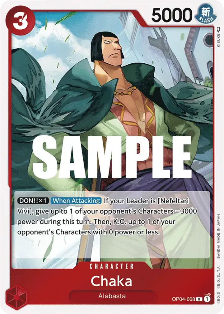 Chaka (OP04-008) Single: One Piece Kingdoms of Intrigue Einzelkarte