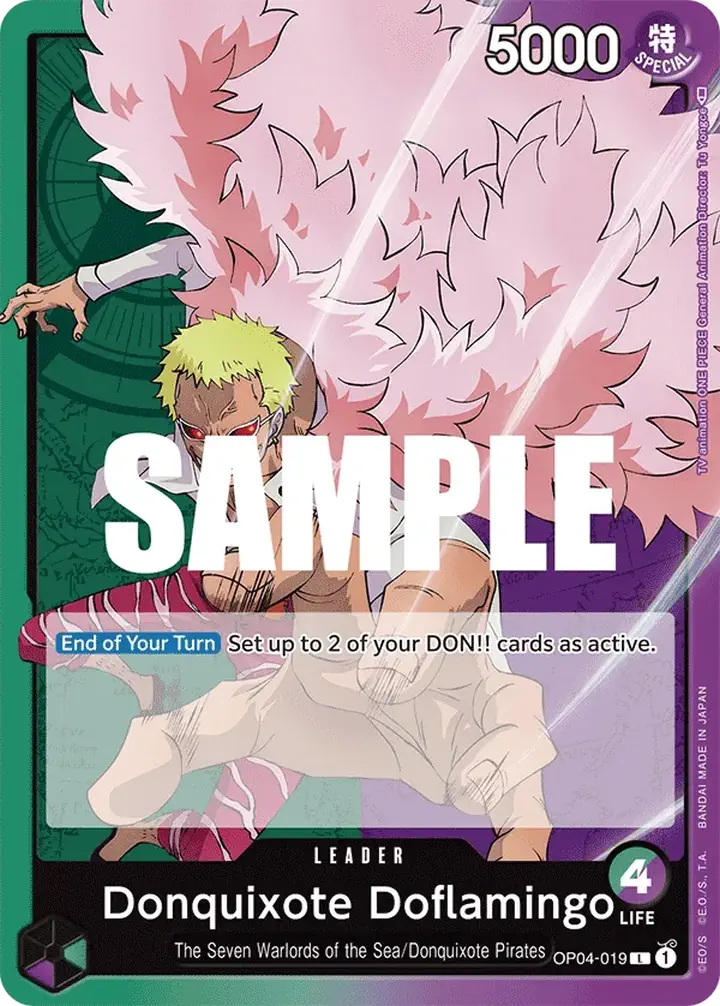 Donquixote Doflamingo (OP04-019) (V.1) Single: One Piece Kingdoms of Intrigue Einzelkarte