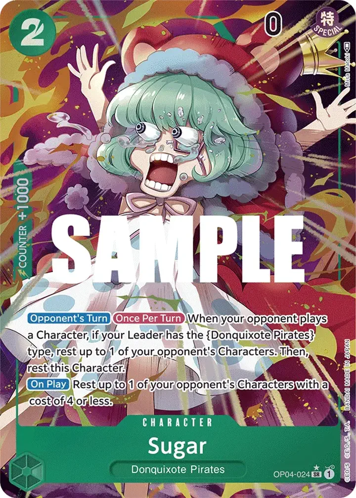Sugar (OP04-024) (V.2) Single: One Piece Kingdoms of Intrigue Einzelkarte