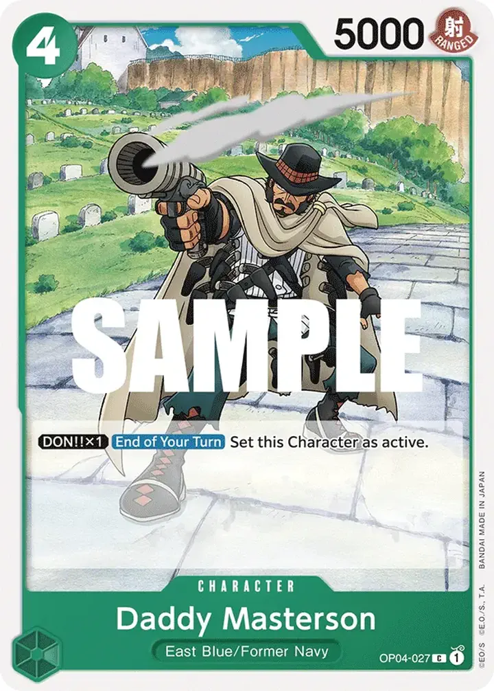 Daddy Masterson (OP04-027) Single: One Piece Kingdoms of Intrigue Einzelkarte