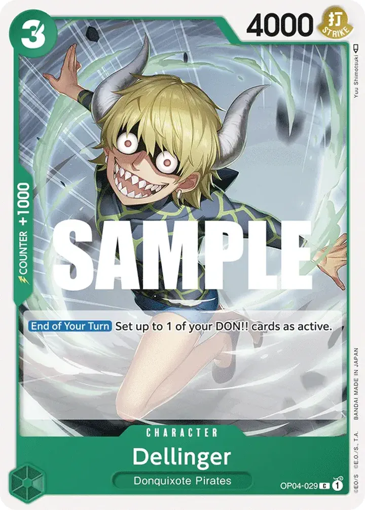 Dellinger (OP04-029) Single: One Piece Kingdoms of Intrigue Einzelkarte