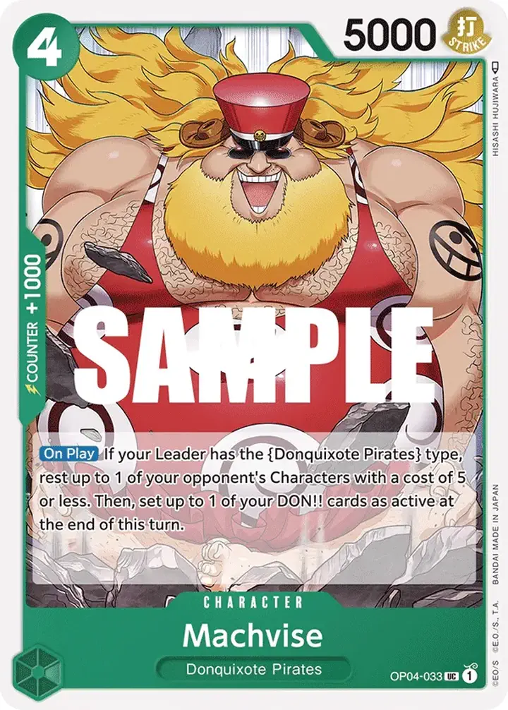 Machvise (OP04-033) Single: One Piece Kingdoms of Intrigue Einzelkarte