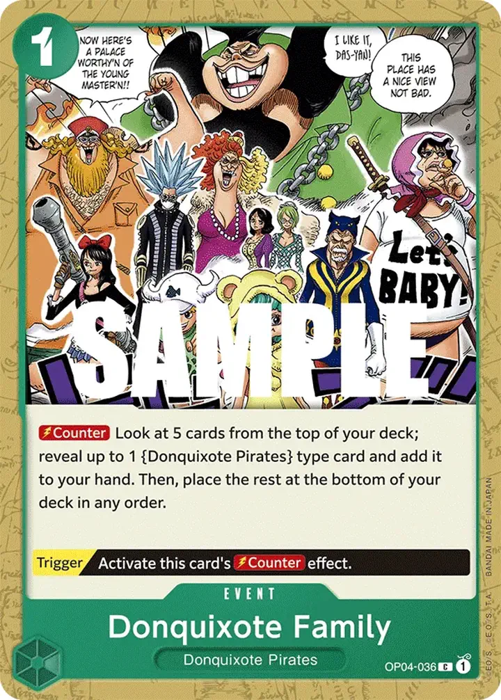 Donquixote Family (OP04-036) Single: One Piece Kingdoms of Intrigue Einzelkarte