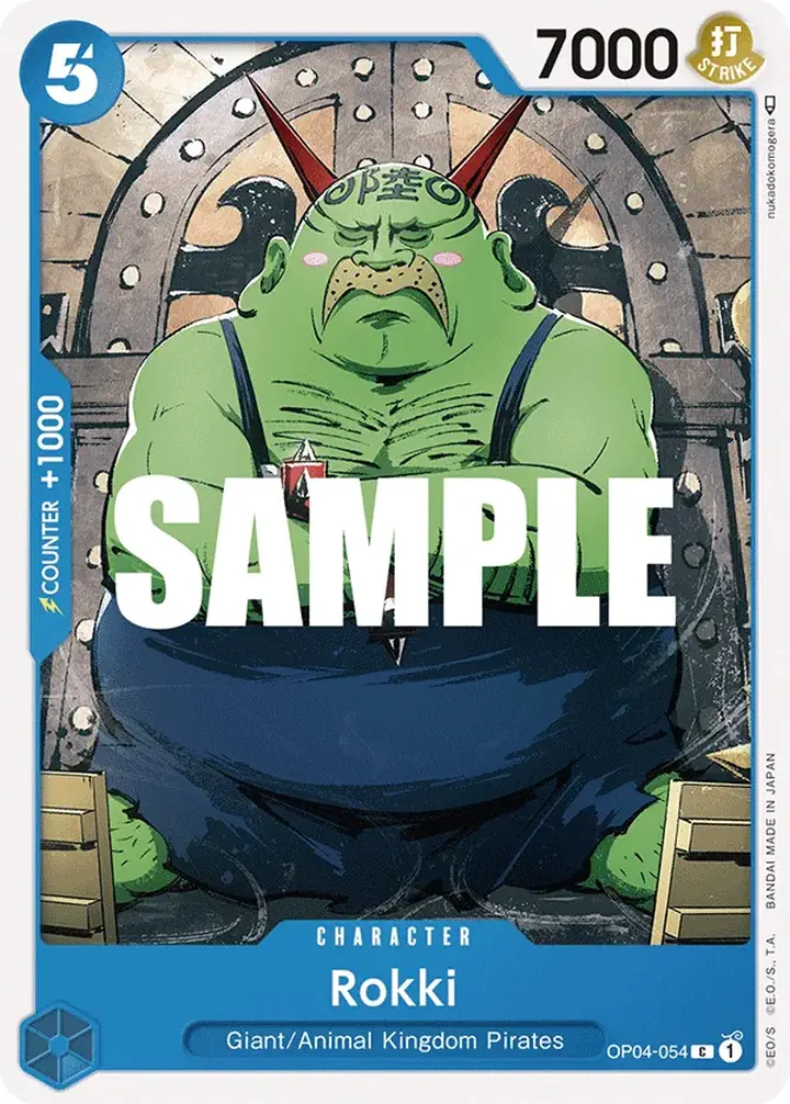 Rokki (OP04-054) Single: One Piece Kingdoms of Intrigue Einzelkarte