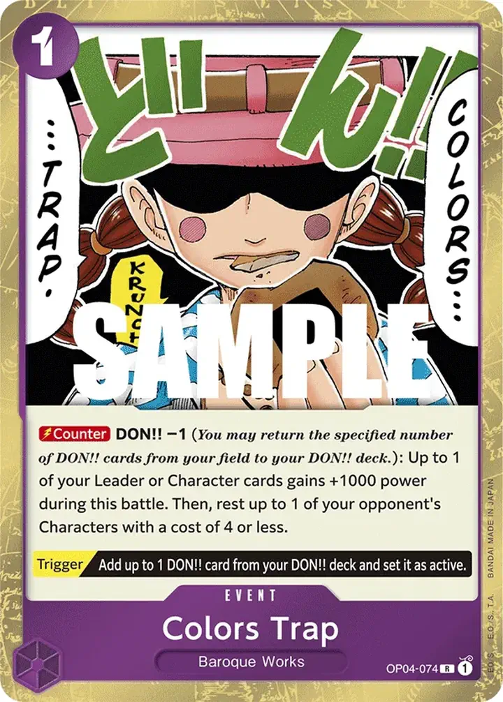 Colors Trap (OP04-074) Single: One Piece Kingdoms of Intrigue Einzelkarte